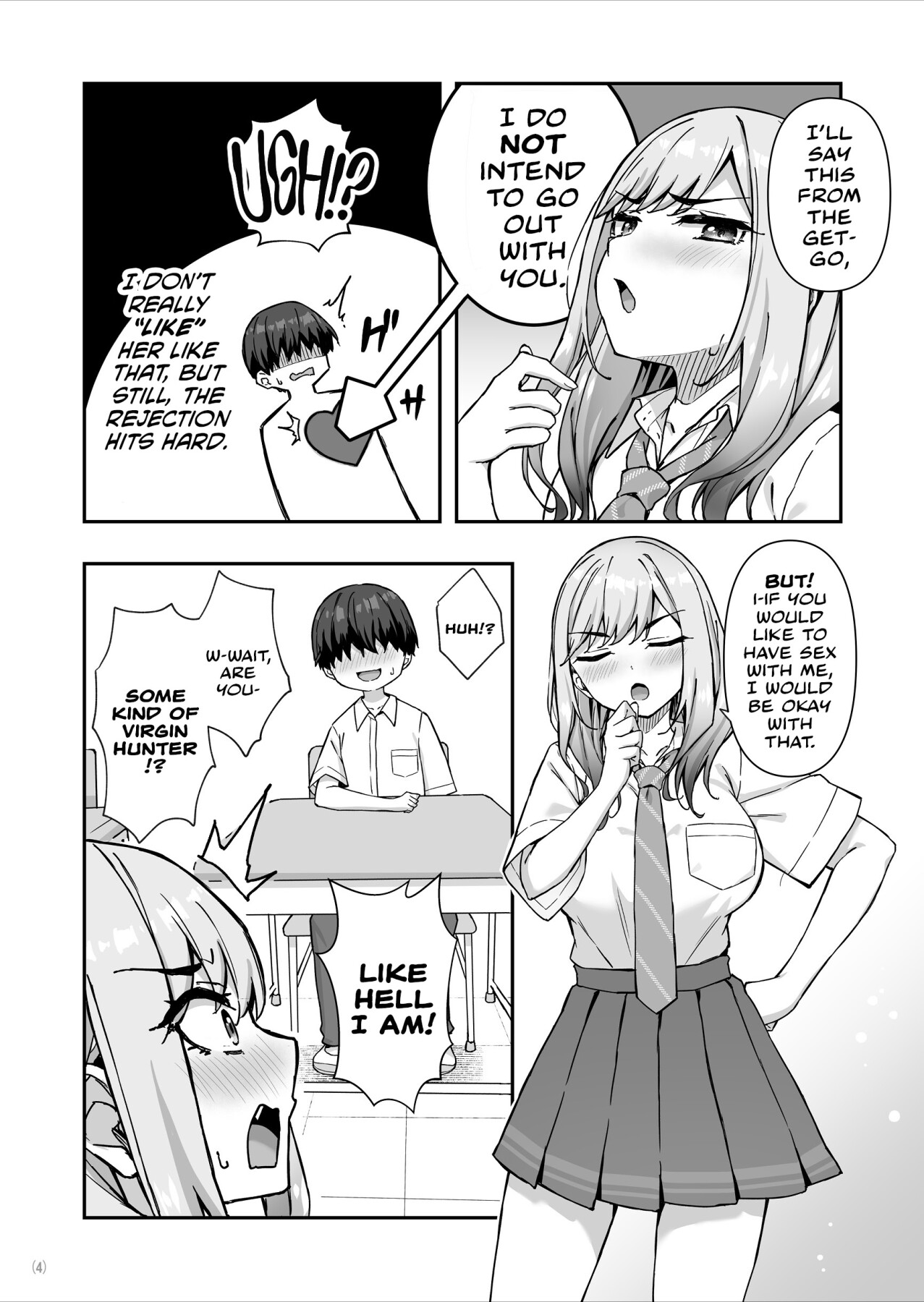 Hentai Manga Comic-The Delinquent Gyaru That I Fantasize About Found Out!-Read-5